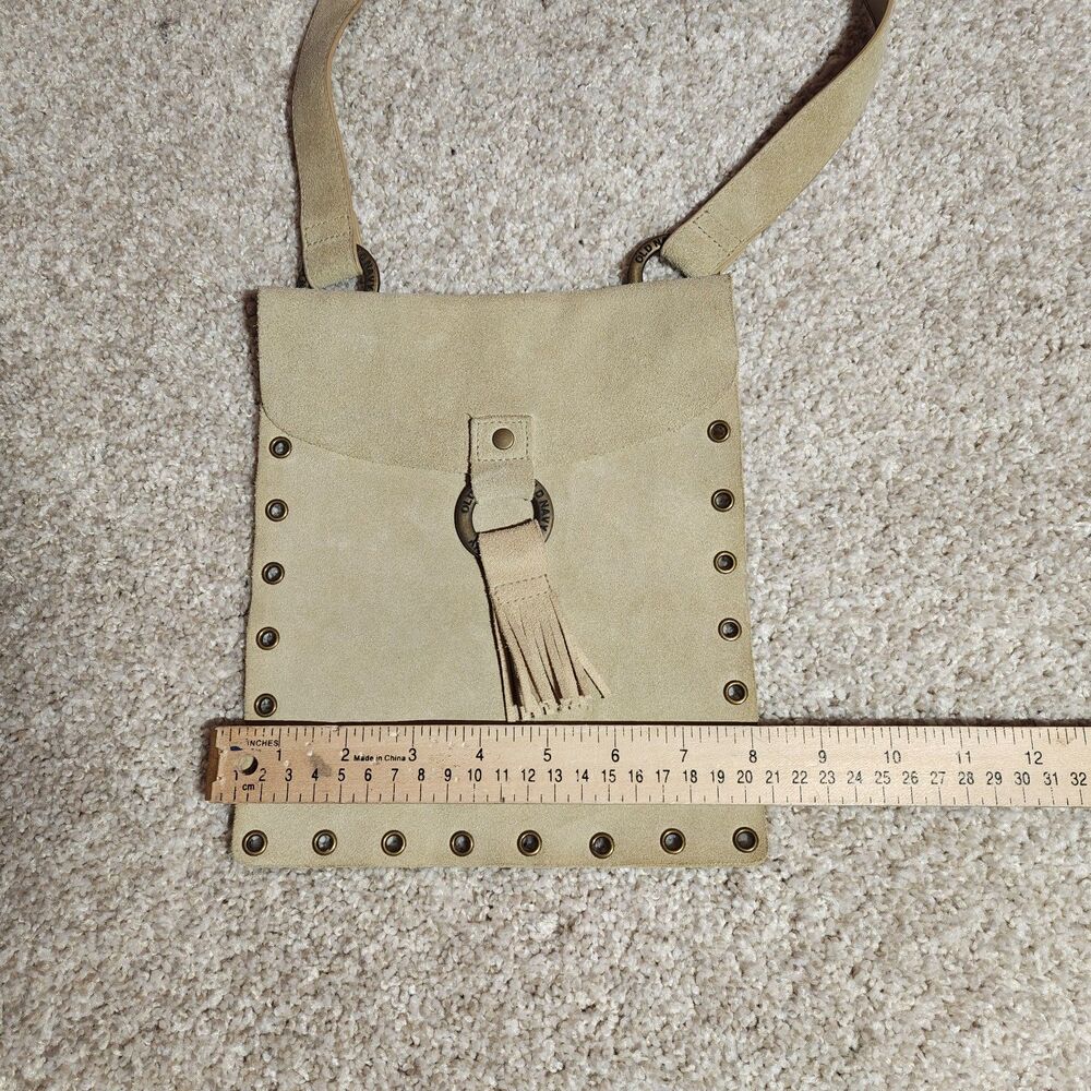y2k old navy suede crossbody bag